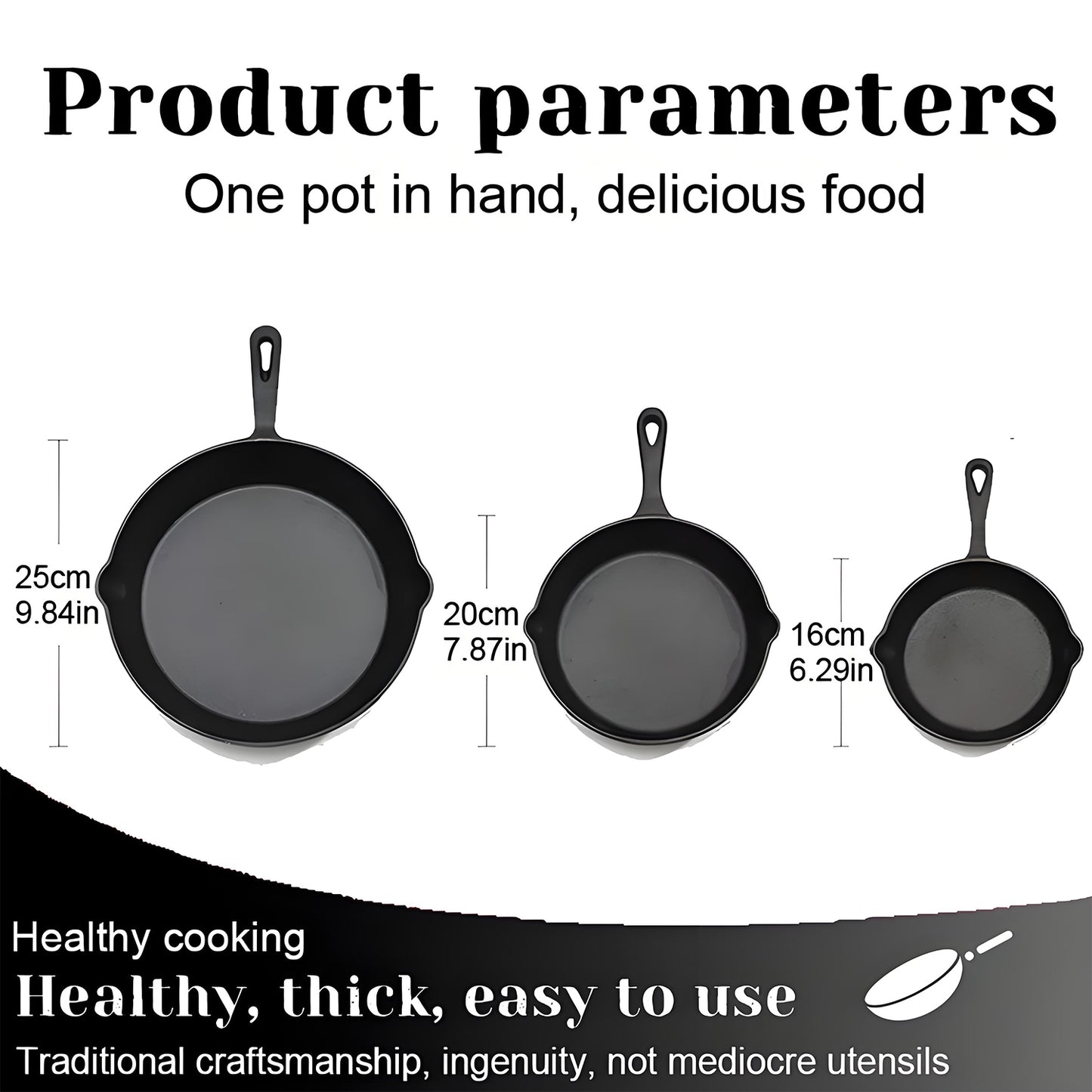 KRKZ Pre-Seasoned Cast Iron Skillet – Small Vintage Frying Pan for Eggs, Steak & More | Natural Non-Stick, No Chemical Coating | Oven & Stovetop Safe