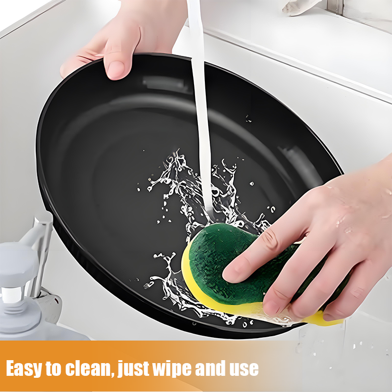 KRKZ 30-Piece Dinnerware Set, Service for 6, Unbreakable Plates, Bowls & Cups, Eco-Friendly, Dishwasher Safe, Black