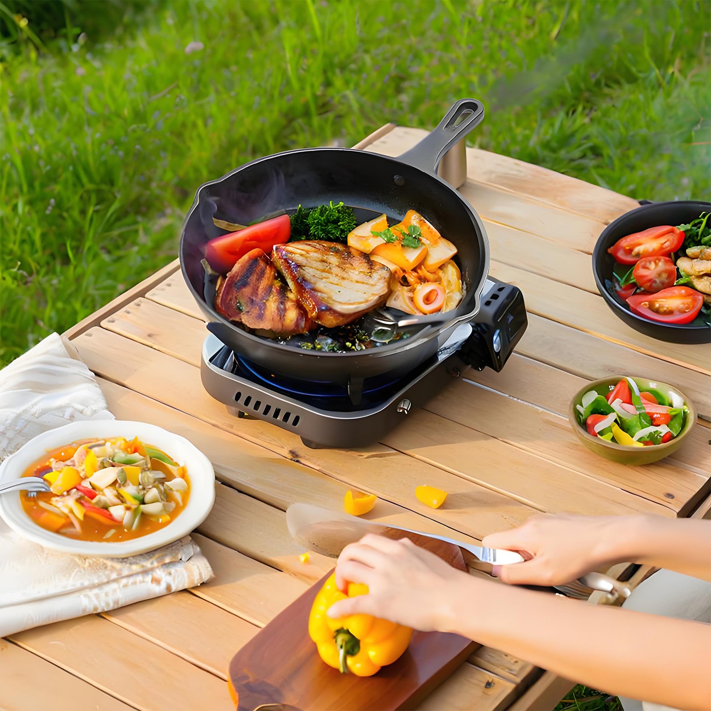 KRKZ Pre-Seasoned Cast Iron Skillet – Small Vintage Frying Pan for Eggs, Steak & More | Natural Non-Stick, No Chemical Coating | Oven & Stovetop Safe