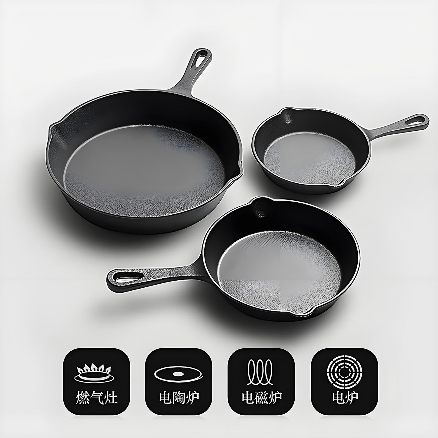 KRKZ Pre-Seasoned Cast Iron Skillet – Small Vintage Frying Pan for Eggs, Steak & More | Natural Non-Stick, No Chemical Coating | Oven & Stovetop Safe