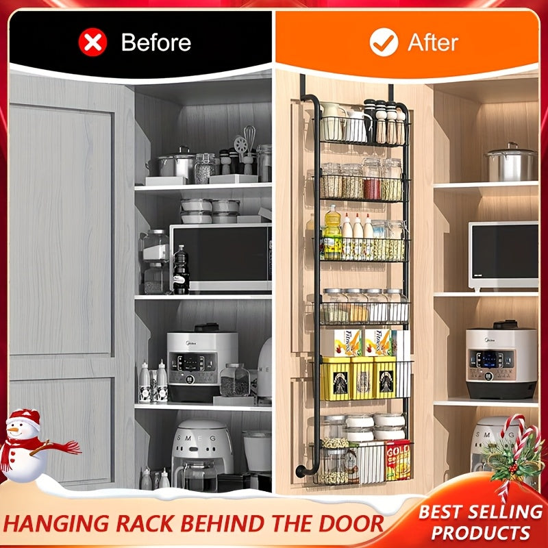 6层门后壁橱整理架，家庭必备