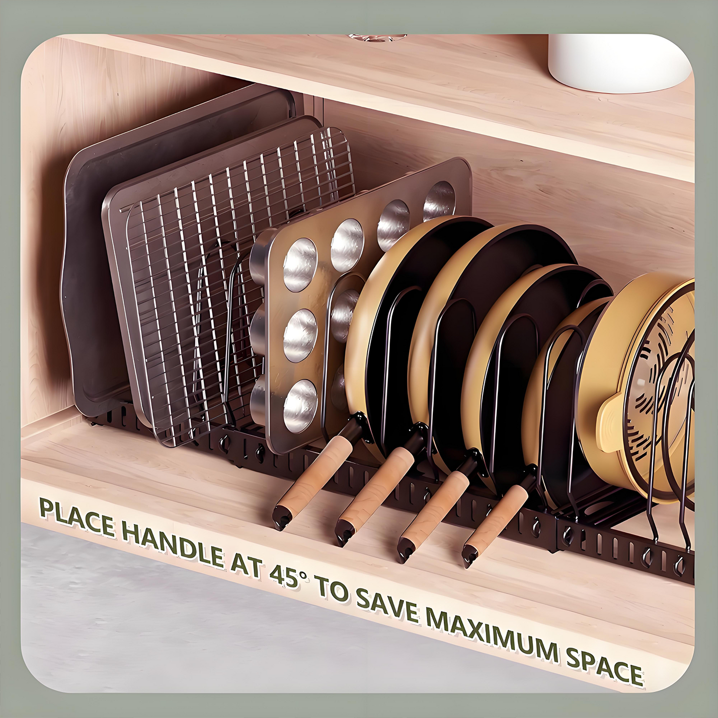 KRKZ Adjustable Dish Rack - Stainless Steel w/Drain Tray, Black 22.8"x7.1"x7.1"