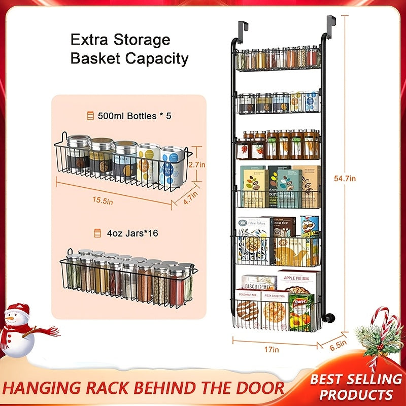 6层门后壁橱整理架，家庭必备